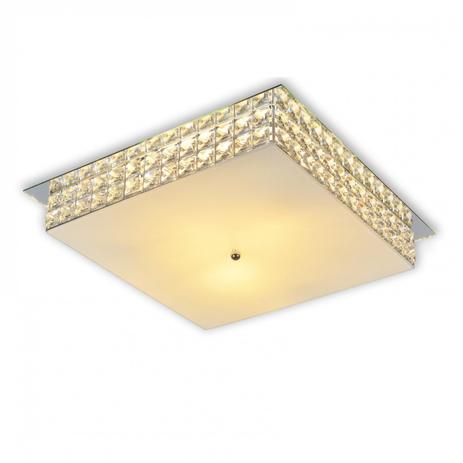 Plafon Sobrepor Quadrado para 3 Lâmpadas 40cm London Startec Transparente Menor preço em Plafon Sobrepor Quadrado para 3 Lâmpadas 40cm London Startec Transparente