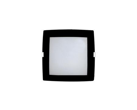 Plafon Sobrepor Quadrado Pequeno Borda Preta - Attena iluminação Menor preço em Plafon Sobrepor Quadrado Pequeno Borda Preta - Attena iluminação