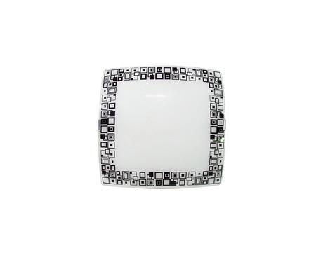 Plafon Sobrepor Quadrado Pequeno Mosaico Preto - Attena iluminação Menor preço em Plafon Sobrepor Quadrado Pequeno Mosaico Preto - Attena iluminação