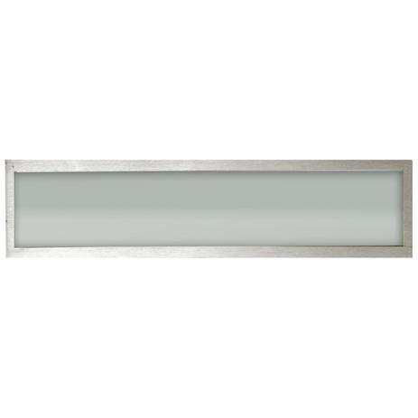 Plafon space emb. ret. 135cm alum. vidro fosco 2x40w fluor. escovado - Home line Menor preço em Plafon space emb. ret. 135cm alum. vidro fosco 2x40w fluor. escovado - Home line