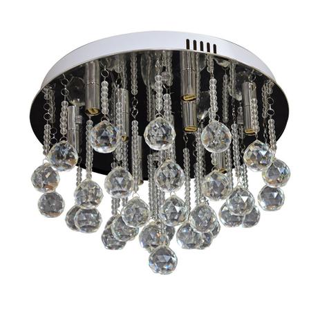 Plafon Transparente Cristal K5 Lampadas G9 Cb03 - Linda - Linda import Menor preço em Plafon Transparente Cristal K5 Lampadas G9 Cb03 - Linda - Linda import