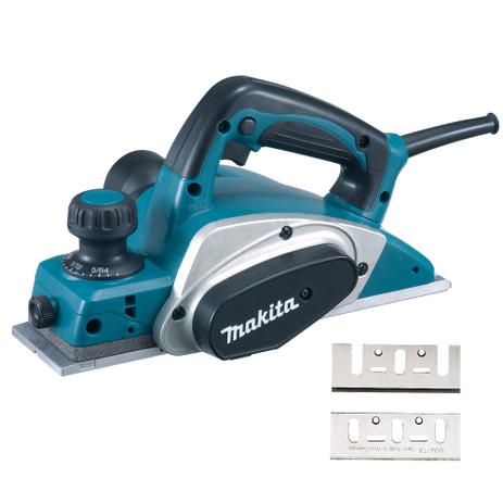 Plaina elétrica 620 watts corte por passada de até 2.5 mm com jogo de facas - KP0800 (220V) - Makita Menor preço em Plaina elétrica 620 watts corte por passada de até 2.5 mm com jogo de facas - KP0800 (220V) - Makita