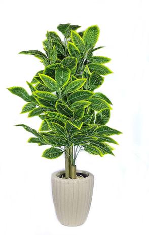 Planta Croton Brasileirinho Artificial Permanente mais Vaso Decoração - Flor de Mentirinha Menor preço em Planta Croton Brasileirinho Artificial Permanente mais Vaso Decoração - Flor de Mentirinha