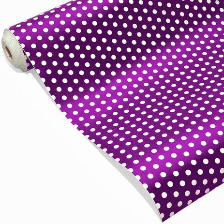 Plástico auto-adesivo decorativo modelo Venita roxo bobina de 10 metros x 45cm - Plavitec é boa?