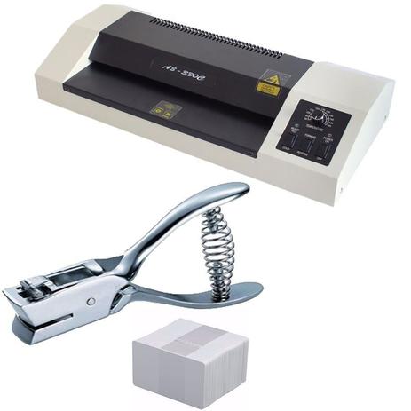 Plastificad Laminadora + Alicate Furador Ovóide E Cartão Pvc - Motivate Menor preço em Plastificad Laminadora + Alicate Furador Ovóide E Cartão Pvc - Motivate