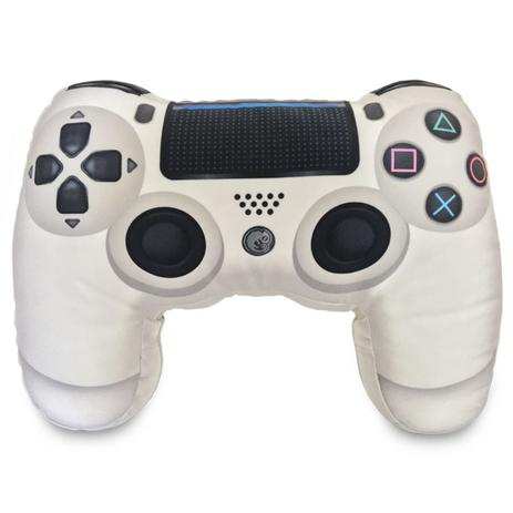 Play Pillowstation 4: Almofada Gamer Inspirada no Controle de Video Game PS4 Branco - Camaleão preto Menor preço em Play Pillowstation 4: Almofada Gamer Inspirada no Controle de Video Game PS4 Branco - Camaleão preto