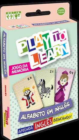 Play to learn - jogo da memoria - alfabeto em ingles Menor preço em Play to learn - jogo da memoria - alfabeto em ingles