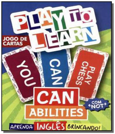 Play to learn - jogo de cartas can abilities Menor preço em Play to learn - jogo de cartas can abilities