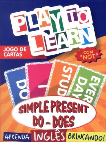 Play to learn - jogo de cartas - simple present do-does Menor preço em Play to learn - jogo de cartas - simple present do-does