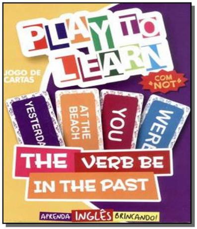 Play to learn - jogo de cartas the verb be in the Menor preço em Play to learn - jogo de cartas the verb be in the