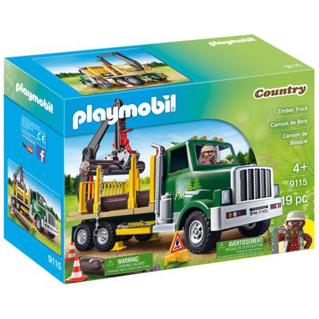 Playmobil - Caminhão Porta Madeira - 9115 - Sunny Menor preço em Playmobil - Caminhão Porta Madeira - 9115 - Sunny