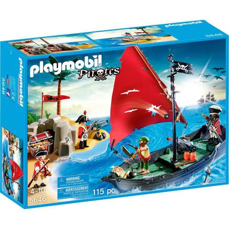 Playmobil Navio Pirata com Soldados - Sunny Brinquedos Menor preço em Playmobil Navio Pirata com Soldados - Sunny Brinquedos