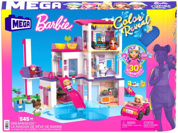 Playset Barbie Color Reveal Mega Construx – A Casa dos Sonhos Mattel 545 Peças
