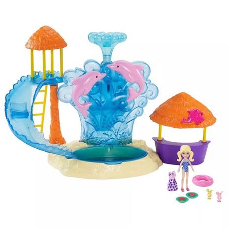 Playset Boneca Polly Pocket Parque Aquático dos Golfinhos - FRY91 - Mattel Menor preço em Playset Boneca Polly Pocket Parque Aquático dos Golfinhos - FRY91 - Mattel