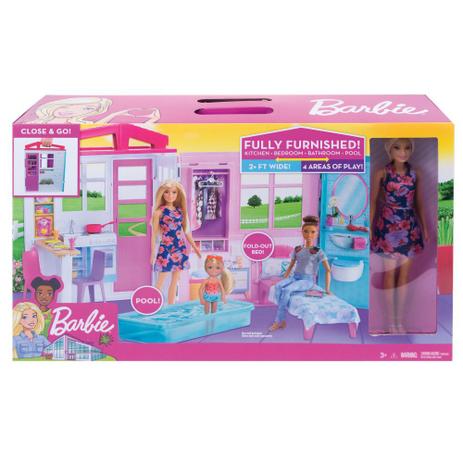 Playset e Boneca Barbie - Casa Glamour da Barbie FXG55 - Mattel Menor preço em Playset e Boneca Barbie - Casa Glamour da Barbie FXG55 - Mattel