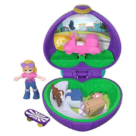 Playset e Mini Boneca - Mini Polly Pocket - Estojo Pequenos Lugares - Coração Quarto - Mattel é ruim? Playset e Mini Boneca - Mini Polly Pocket - Estojo Pequenos Lugares - Coração Quarto - Mattel é boa?