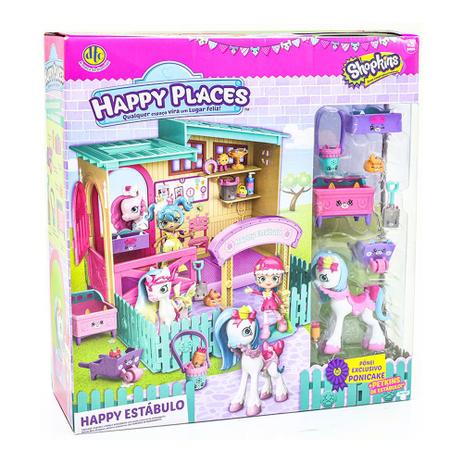 Playset e Mini Figuras - Shopkins - Happy Places - Happy Estábulo - DTC Menor preço em Playset e Mini Figuras - Shopkins - Happy Places - Happy Estábulo - DTC