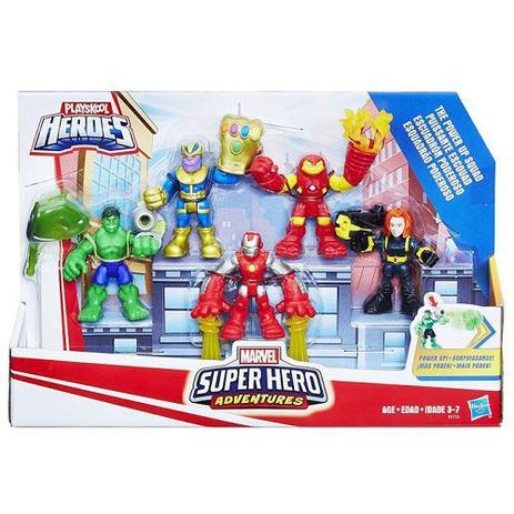 Playskool Marvel Super Hero Adventures 5 Bonecos Hasbro 13204 E0155 Menor preço em Playskool Marvel Super Hero Adventures 5 Bonecos Hasbro 13204 E0155