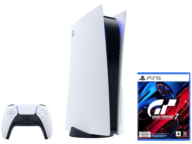 PlayStation 5 2020 Nova Geração 825GB 1 Controle - Sony + Gran Turismo 7 Polyphony Digital Lançamento Menor preço em PlayStation 5 2020 Nova Geração 825GB 1 Controle - Sony + Gran Turismo 7 Polyphony Digital Lançamento