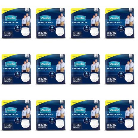 Plenitud Active Plus Fralda Geriátrica G/XG C/8 (Kit C/12) Menor preço em Plenitud Active Plus Fralda Geriátrica G/XG C/8 (Kit C/12)