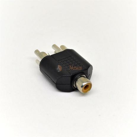 Plug Adaptador CSR - 1 RCA femea para 2 RCA macho - Outros Menor preço em Plug Adaptador CSR - 1 RCA femea para 2 RCA macho - Outros