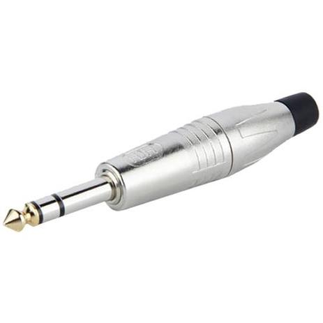 Plug Conector P10 Stereo ponta Dourada HJ023 Prata - Hjh Menor preço em Plug Conector P10 Stereo ponta Dourada HJ023 Prata - Hjh