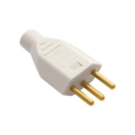 Plug de Sobrepor 2P+T 10A Macho Cinza Fame Menor preço em Plug de Sobrepor 2P+T 10A Macho Cinza Fame