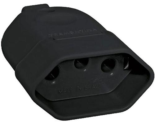 Plug Fêmea - 3 Pinos - 20A / 250V - Preto - Tramontina - Diversos Menor preço em Plug Fêmea - 3 Pinos - 20A / 250V - Preto - Tramontina - Diversos