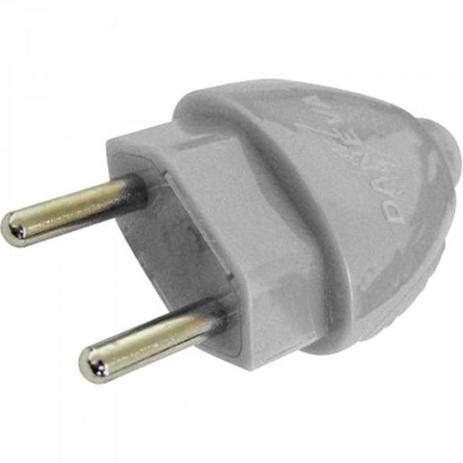 Plugue 2P 10A/ 250v Cinza DANEVA Menor preço em Plugue 2P 10A/ 250v Cinza DANEVA