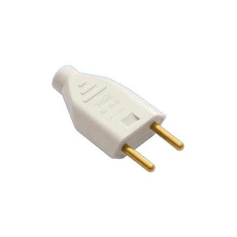 Plugue 2P Junção Macho 10A/250V Cinza Sobrepor 1419 - FAME Menor preço em Plugue 2P Junção Macho 10A/250V Cinza Sobrepor 1419 - FAME
