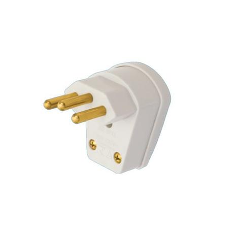 Plugue 2P+T 90º 20A/250V 1482 - FAME Menor preço em Plugue 2P+T 90º 20A/250V 1482 - FAME