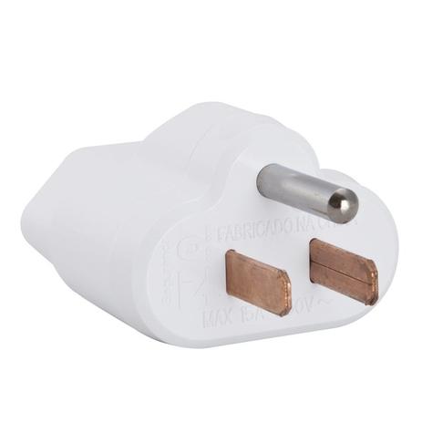Plugue Adaptador Reverso 2P+T 15A 250V Branco 57400/192 - Tramontina Menor preço em Plugue Adaptador Reverso 2P+T 15A 250V Branco 57400/192 - Tramontina