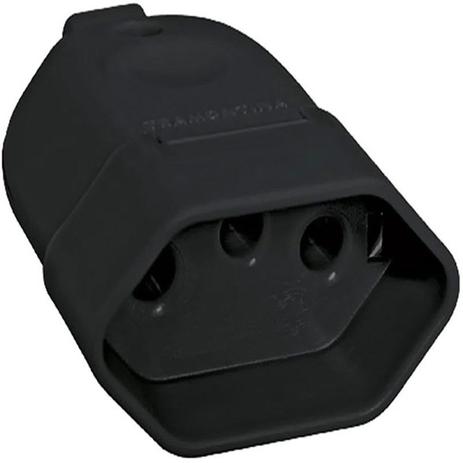 Plugue Fêmea Reto 2P+T 10A 250V Tramontina - Tramontina eletric Menor preço em Plugue Fêmea Reto 2P+T 10A 250V Tramontina - Tramontina eletric