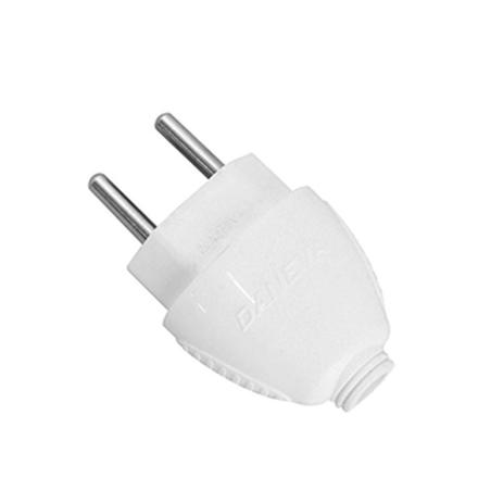 Plugue macho 2 pólos 20A - CONECT (Branco) - Daneva Menor preço em Plugue macho 2 pólos 20A - CONECT (Branco) - Daneva