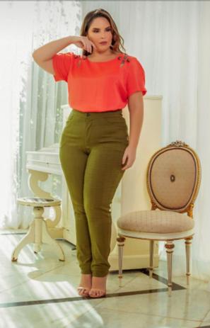 calça de linho plus size