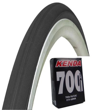 Pneu Bicicleta 700 X 23 Chaoyang H-431 + Câmara Kenda 700X18/23 Bico Fino Menor preço em Pneu Bicicleta 700 X 23 Chaoyang H-431 + Câmara Kenda 700X18/23 Bico Fino