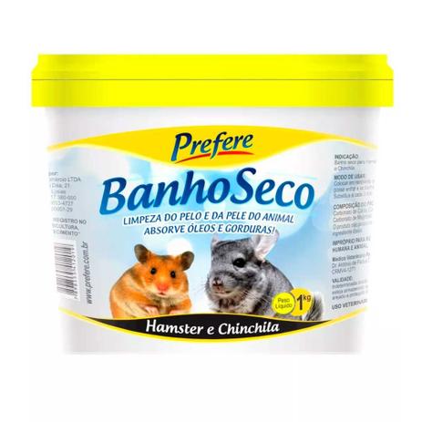 Menor preço em Pó De Mármore Banho Seco Hamster Chinchila Prefere 1kg