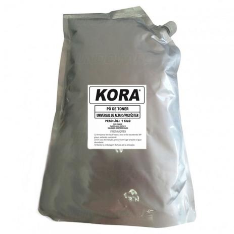 Pó de Toner Universal com Polyester p/ Hp Refil de 1kg Kora Menor preço em Pó de Toner Universal com Polyester p/ Hp Refil de 1kg Kora