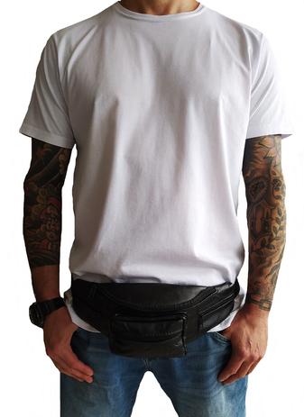 Pochete Couro Masculina Cintura Alça Ajustável 5 Bolsos - Og Wear Menor preço em Pochete Couro Masculina Cintura Alça Ajustável 5 Bolsos - Og Wear