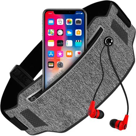 Pochete Ultra Slim Corrida Doleira Academia Porta Celular Menor preço em Pochete Ultra Slim Corrida Doleira Academia Porta Celular