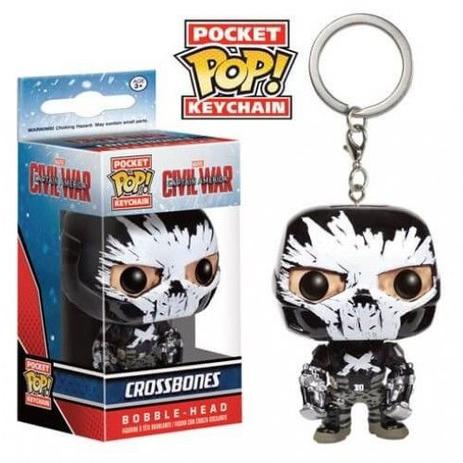 Pocket pop keychain chaveiro funko crossbones civil war Menor preço em Pocket pop keychain chaveiro funko crossbones civil war