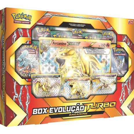 Pokemon Box Evolução Turbo Arcanine - Copag Menor preço em Pokemon Box Evolução Turbo Arcanine - Copag