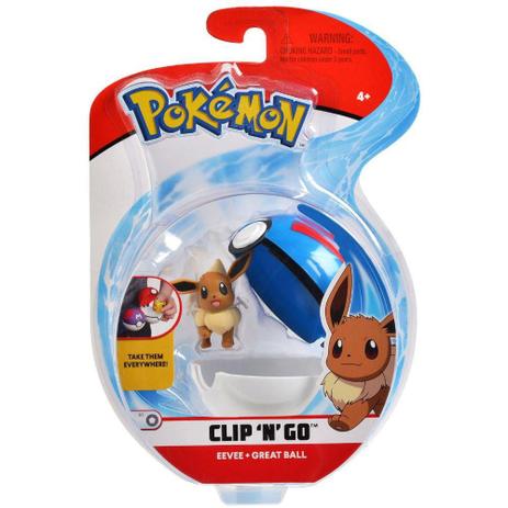 Pokemon Clip N Go Pokébola Com Clip - Eevee - Dtc Menor preço em Pokemon Clip N Go Pokébola Com Clip - Eevee - Dtc