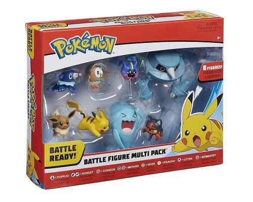 Pokemon Figura Batalha Conjunto com 8 Bonecos - DTC Menor preço em Pokemon Figura Batalha Conjunto com 8 Bonecos - DTC