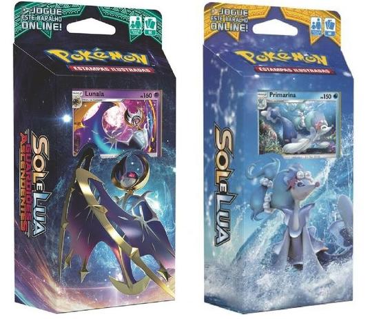 Pokemon Kit 2 Decks Sol e Lua Primarina + Lunala - Combo Menor preço em Pokemon Kit 2 Decks Sol e Lua Primarina + Lunala - Combo