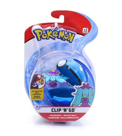 Menor preço em Pokemon Pokebola Clip N Go com Clips Mareanie - DTC