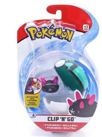 Pokemon Pokebola Clip N Go com Clips Pyukumuku 4852 - DTC Menor preço em Pokemon Pokebola Clip N Go com Clips Pyukumuku 4852 - DTC