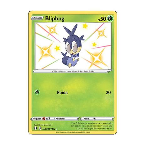 Menor preço em Pokémon TCG: Blipbug (SV007/SV122) - SWSH4.5 Destinos Brilhantes - Pokémon Company