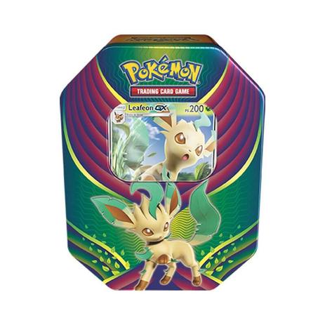 Pokémon TCG: Lata Colecionável Celebração de Evolução - Leafeon GX - Pokémon company Menor preço em Pokémon TCG: Lata Colecionável Celebração de Evolução - Leafeon GX - Pokémon company