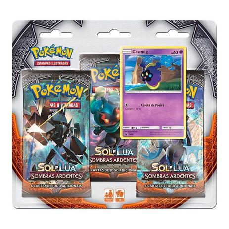 Pokémon TCG: Triple Pack SM3 Sombras Ardentes - Cosmog - Pokémon company Menor preço em Pokémon TCG: Triple Pack SM3 Sombras Ardentes - Cosmog - Pokémon company